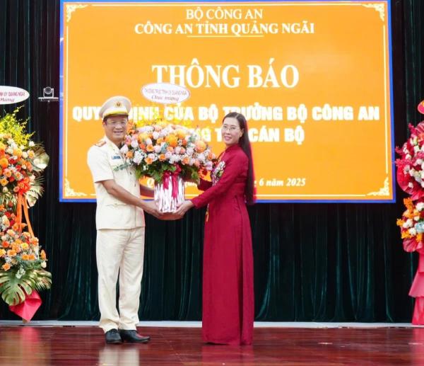 Đại tá Hồ Song Ân giữ chức Giám đốc Công an tỉnh Quảng Ngãi