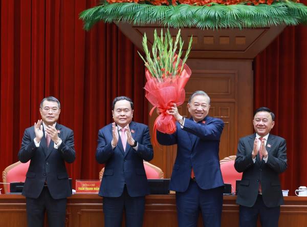 Đồng chí Tô Lâm giữ chức Tổng Bí thư Ban Chấp hành Trung ương Đảng khóa XIV