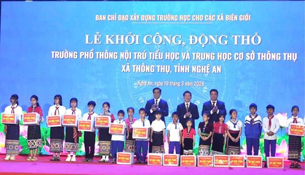 Hoàn thành các dự án xây dựng trường nội trú liên cấp trước tháng 9 năm nay