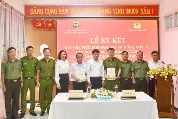 Công an xã đảm bảo an ninh, trật tự tại di sản văn hóa thế giới Mỹ Sơn