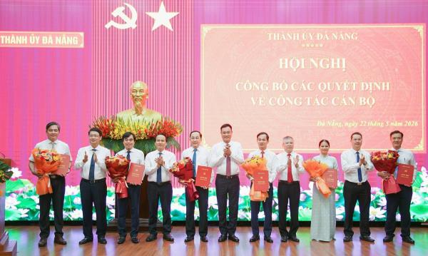Đà Nẵng công bố quyết định điều động, bổ nhiệm nhiều cán bộ chủ chốt