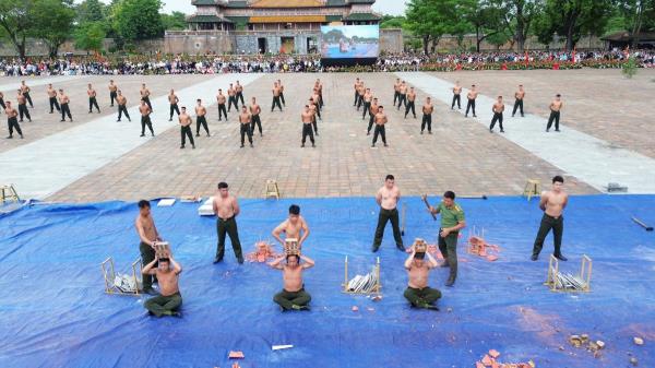 Nhiều nội dung thực chiến xuất hiện tại Hội thao Công an nhân dân ở Huế