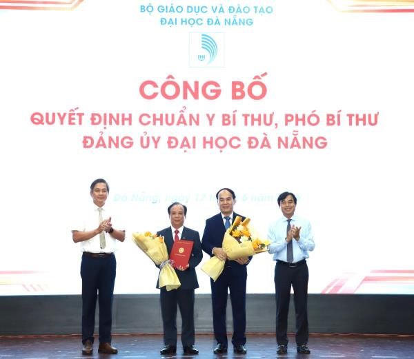 Công bố quyết định nhân sự lãnh đạo Đảng ủy Đại học Đà Nẵng và Ban Giám hiệu các trường đại học thành viên