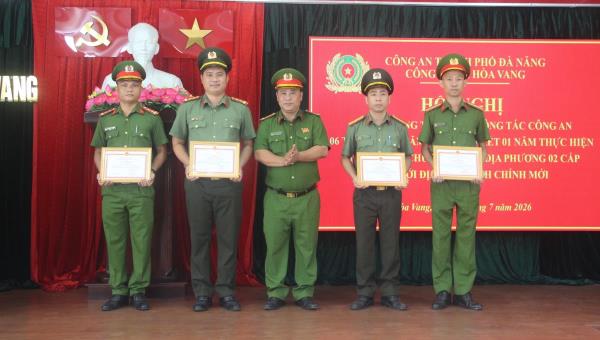Công an xã Hòa Vang hoàn thành 88,23% chỉ tiêu công tác trong 6 tháng đầu năm