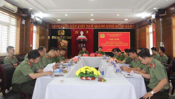 Công an các xã thuộc Cụm thi đua số 4 quyết tâm hoàn thành xuất sắc các chỉ tiêu thi đua trong 6 tháng cuối năm