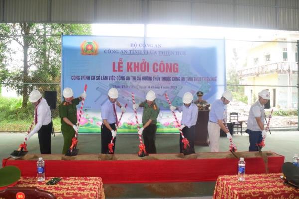 Khởi công xây dựng trụ sở làm việc Công an thị xã Hương Thủy