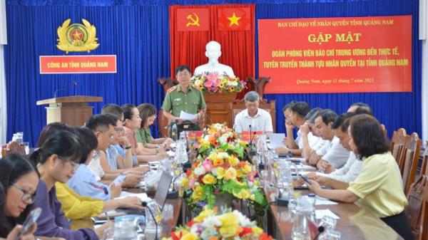Các cơ quan tìm hiểu thực tế công tác nhân quyền tại Quảng Nam